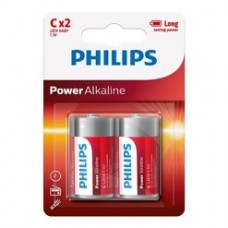 Philips Pack of 2 C Batteries-LR14