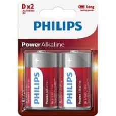 Philips Pack Of 2 D Batteries-LR20